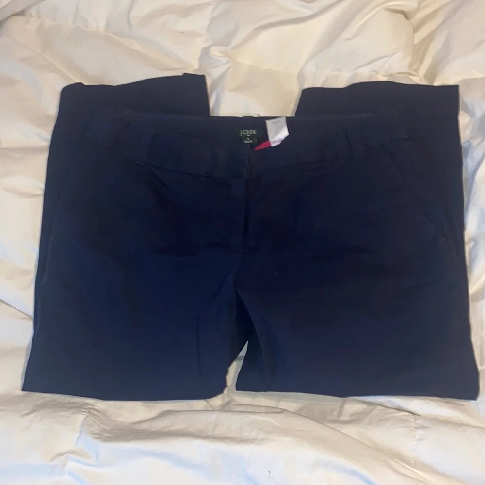 J. Crew navy city fit capris, size 4.